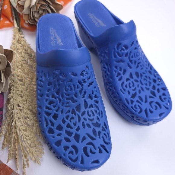 Dankso Blue Women's Clogs Sz 40 - Picture 2 of 12